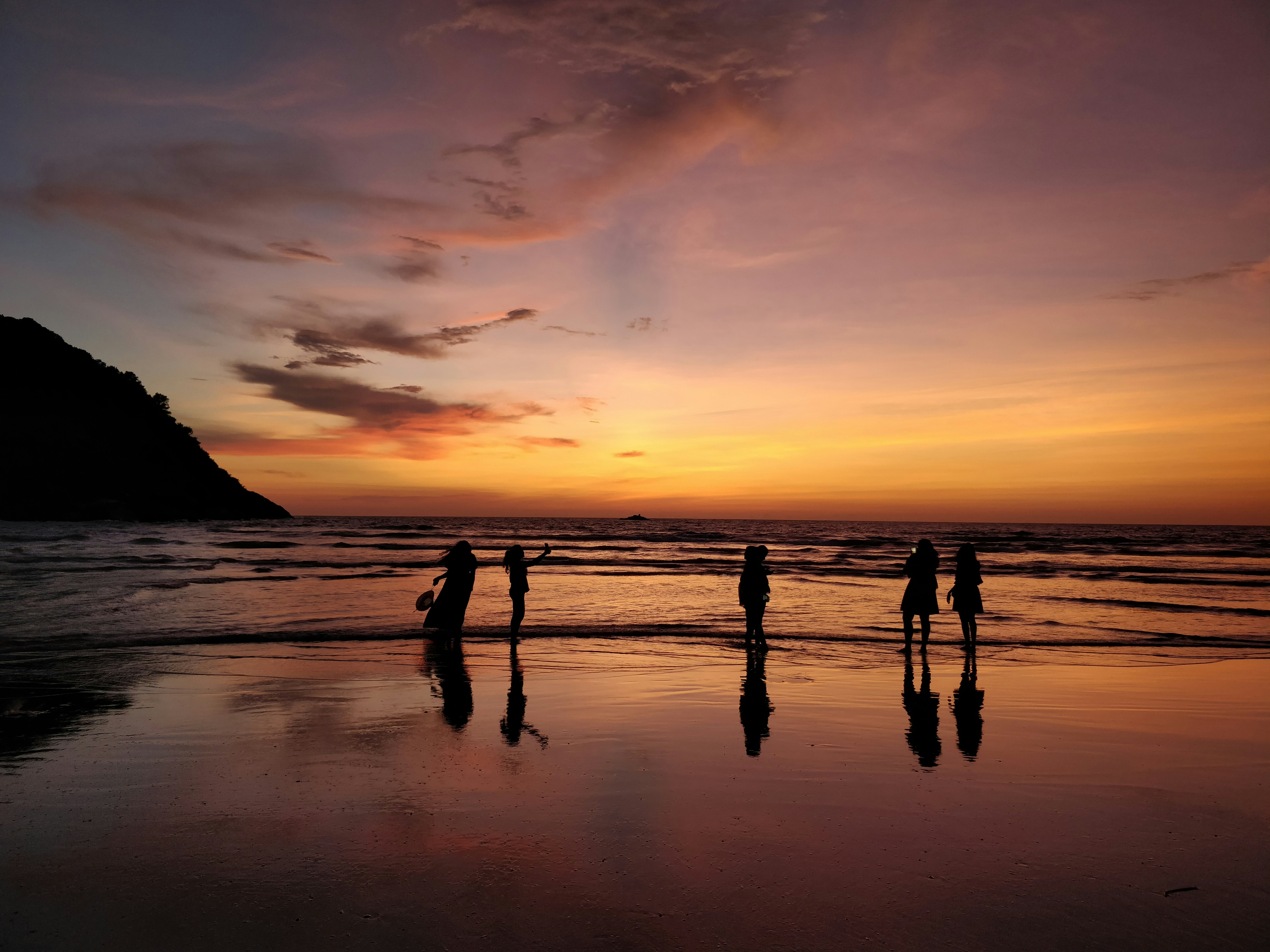Sunset at Kudle Beach in Gokarna
